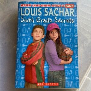 Scholastic Sixth Grade Secrets by Louis Sachar - Red and Blue Cover